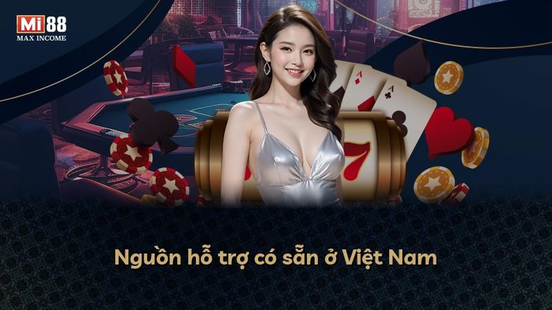 Nguồn hỗ trợ có sẵn ở Việt Nam